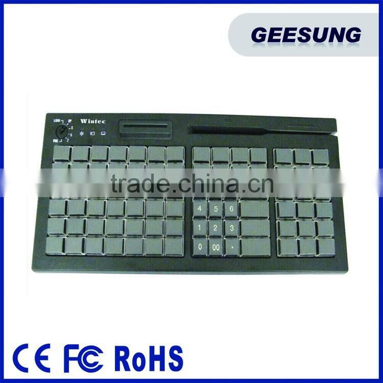 66 keys pos keyboard usb programmable keyboard