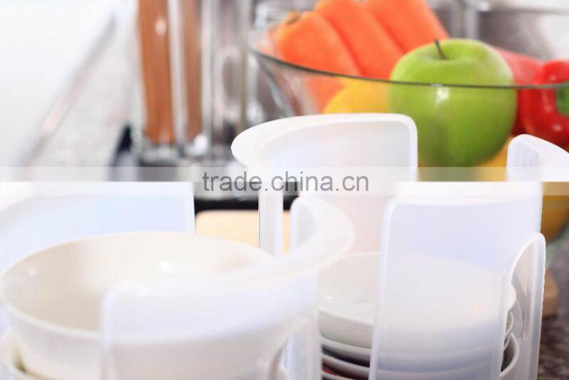 PP 16.8*13.8*15 Kitchen utensil plastic dish rack/unique dish rack/plastic storage rack