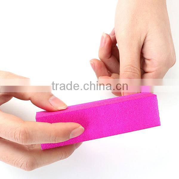 4-Ways 6Colors Nail Art Sanding Buffer Block Sponge Acrylic Polish Manicure Tools Files