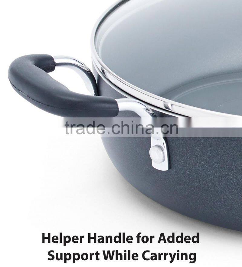 Aluminum Non-stick Milk Stock Sauce Pan Cooking Pot Cookware Set Deep Fry Egg Pizza Pan Wok Casserole