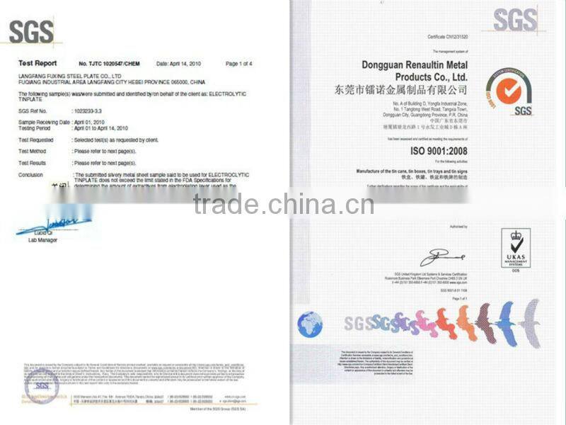 Full-color Printed Pencil Cases/Tin Boxes, food-grade tinplate, CMYK printing for children