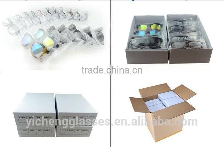 high quality PC frame with bamboo side sunglasses