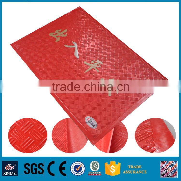 6D xinmei red rectangle rubber mats manufactured in China 50*70cm