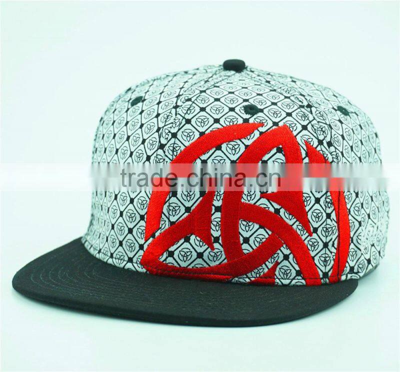 Flat brim 6 panel flexfit hip hop style caps