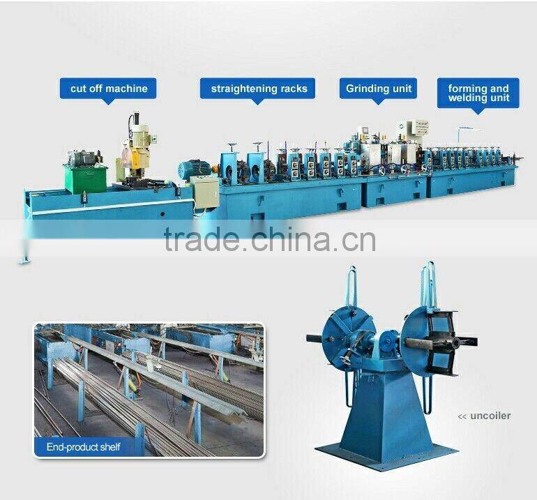 High performance decorative stainless steel pipe making machine