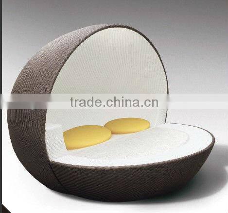 Granco KAL719 hot sale brown rattan sun loungers