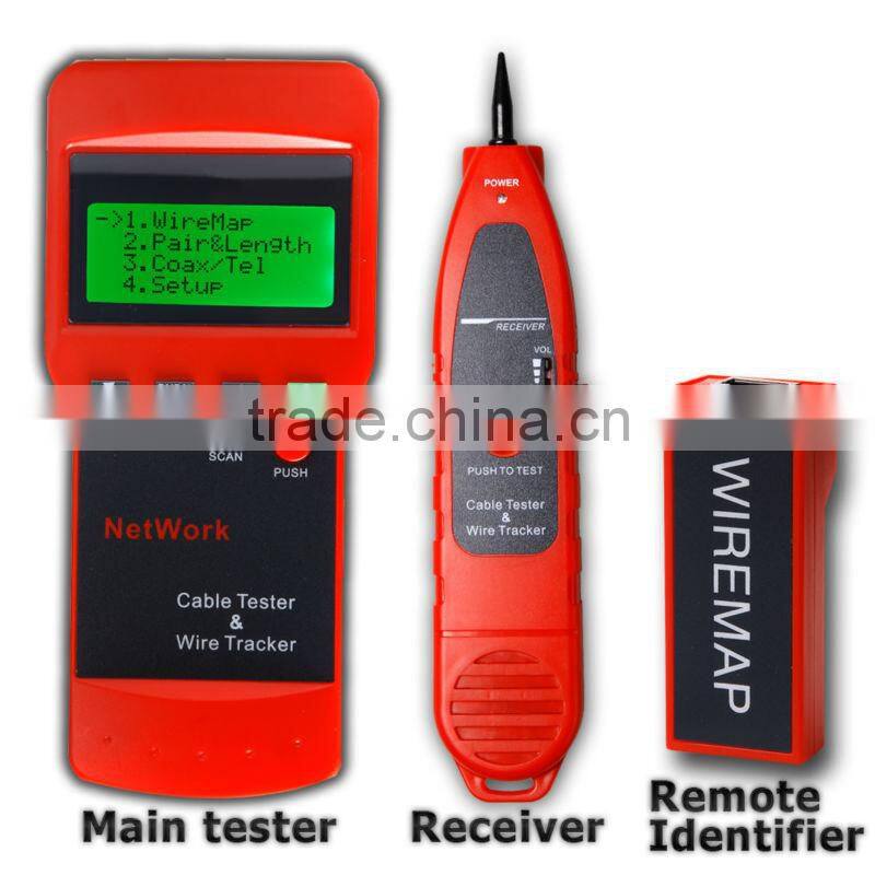 Length Scan RJ45 STP UTP LAN Coaxial Telephone Wire Network Cable Tester Tracker