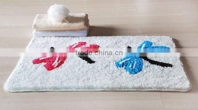 Colorful Gift pack match bathroom accessories set, shower curtain/bath rugs mat/bath accessories set for girls