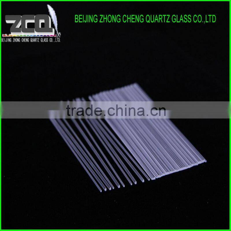 Clear Square Capillary Quartz Glass Rods For Selling