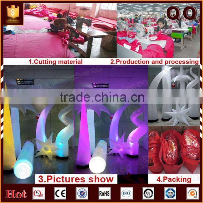 Personalized decorative inflatable led columns for export