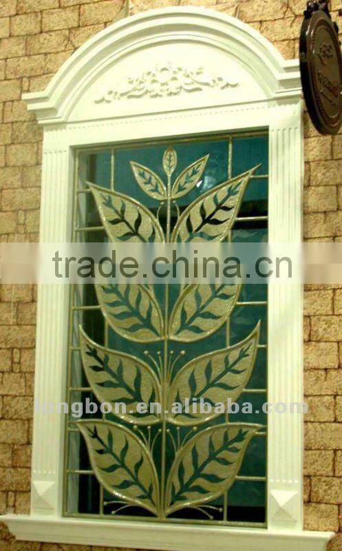 Top-selling newest wrought iron window grill design