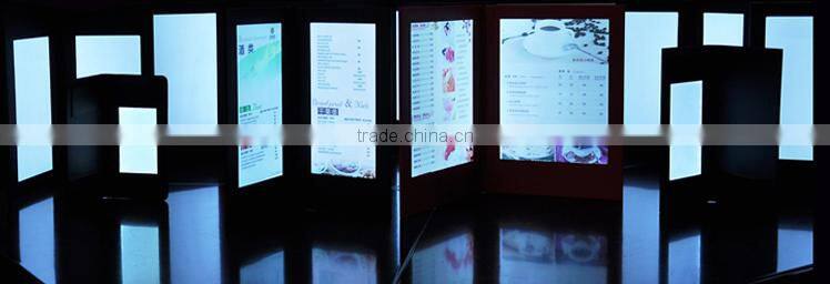 acrylic slim light box customized DC 12V for Adverting, Poster, Restaurant, Etc