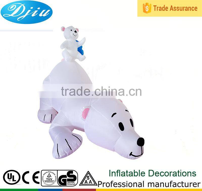DJ-XT-85 Christmas Inflatable Polar Bear family Cub Yard Garden Art Decoration