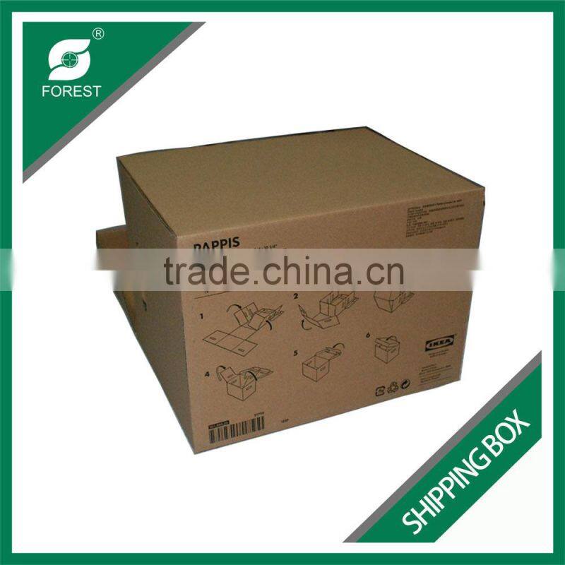 CHINA FACTORY SUPPLIER BROWN CORRUGATED SHIPPING CARTONS WITH CUSTOM HOLES