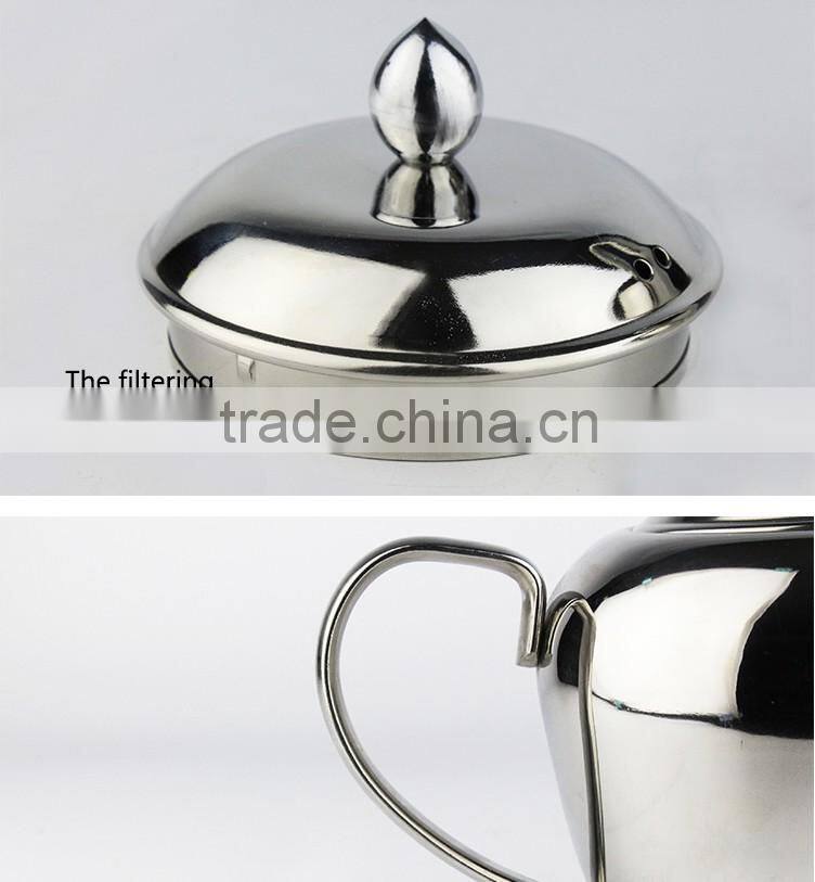 Premium internal expanding drum design perfect for pouring tea stainless steel coffee kettle/tea kettle creative handle design f
