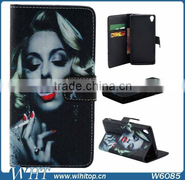 Butterfly Leather Case for Sony Xperia Z3, Leather+ TPU Cover for Sony Xperia Z3