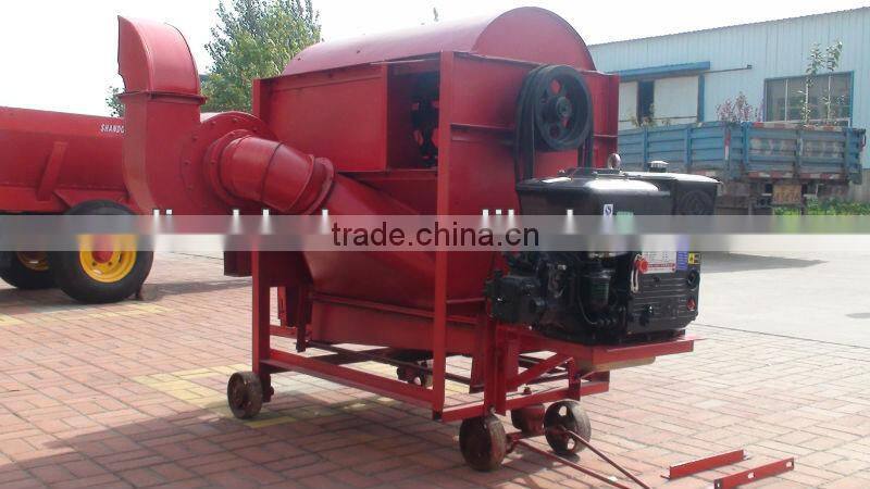 diesel unhusked rice thresher combination