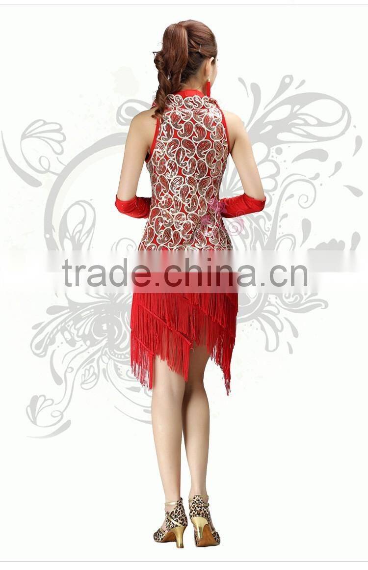 2016 New Arrivals Cheap Latin Dance Costumes Skirt for Women Sexy Latin Ballroom Dress for Sale