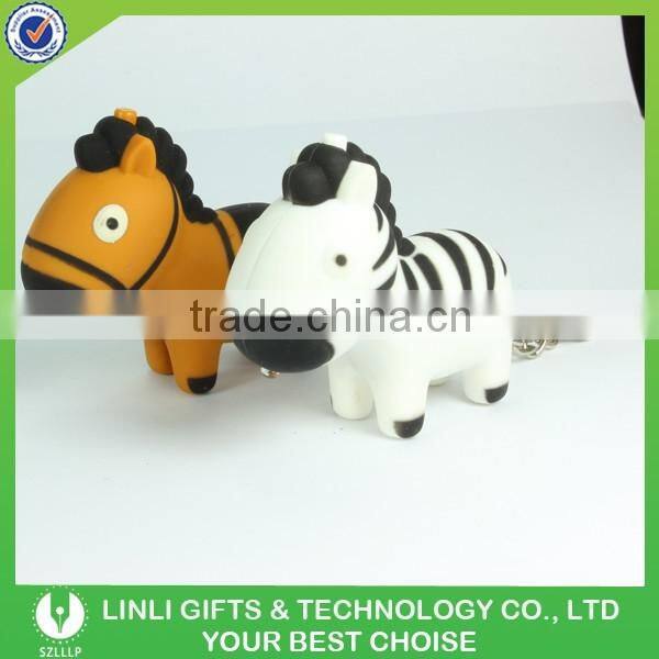 Promotional Led Horse Key Chain with Sound