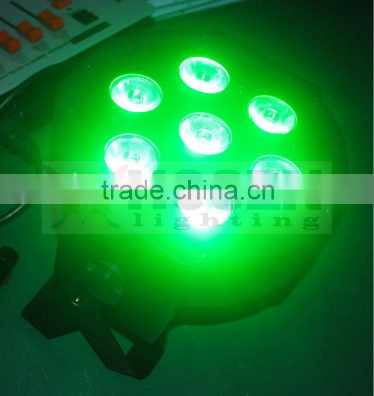 RGBWA 4in1 7x15w High Power smart flat led par light
