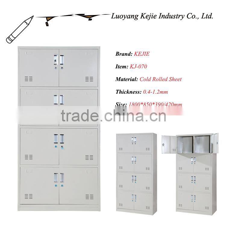 Wholesaler k-d three drawers steel office filing cabinet locker six door steel students locker/bedroom wardrobe
