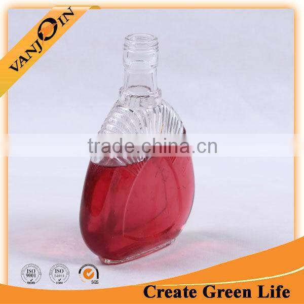 250ml clear fashion whisky glass bottle