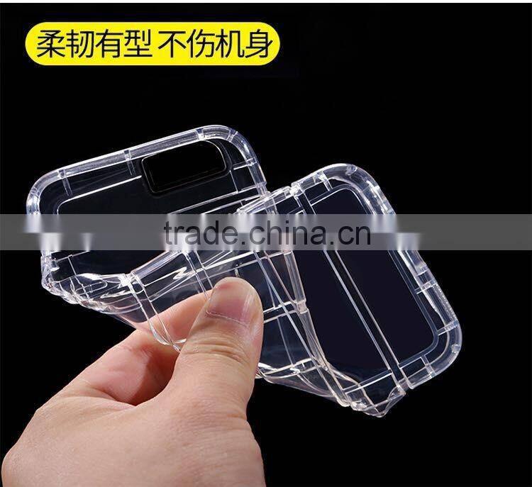 TPU transparent clear shockproof mobile phone case for iphone 6