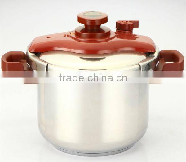 professional stainless steel cookware, sandwich bottom, suitable to gas stove & induction cooker, DSA22cm 6L