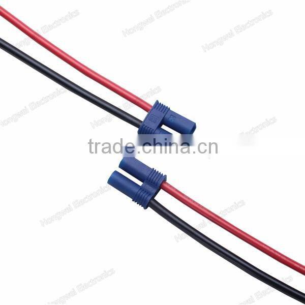 Aeromodelling wire harness EC5 male blue plug battery cable harness