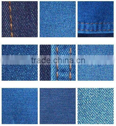 Benzo Blue 80% Cotton 18% Polyester 2% Spandex Elastic Twill Denim Fabric