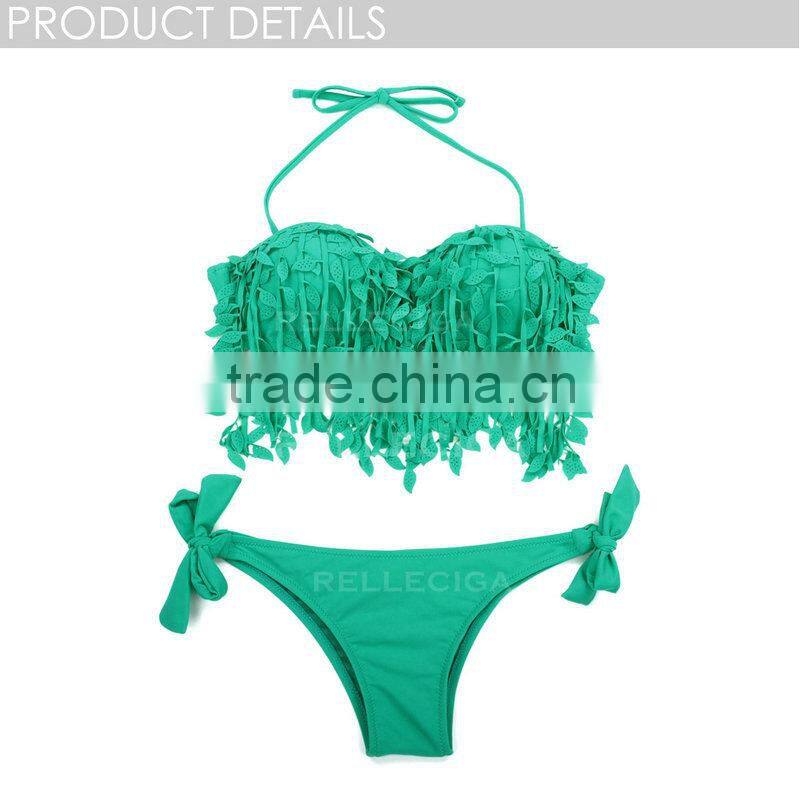 2016 Push-up Bandeau Top Bikini Swimsuit