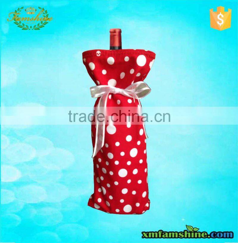 high quality single bottle christmas wine gift bags