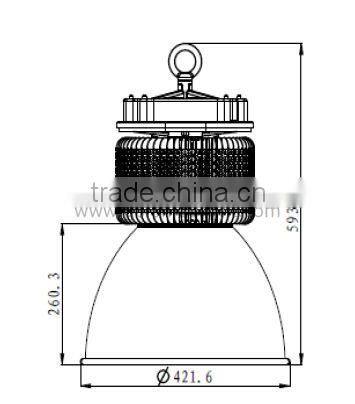 TOP Quality Manufacturer DLC 5 years warranty High power LED 250w high bay light with PhilipsSMD3030