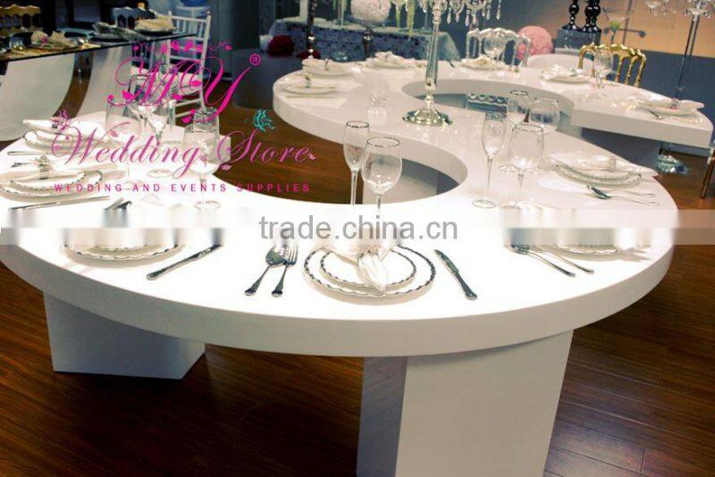 wedding S shape table /English alphabet table