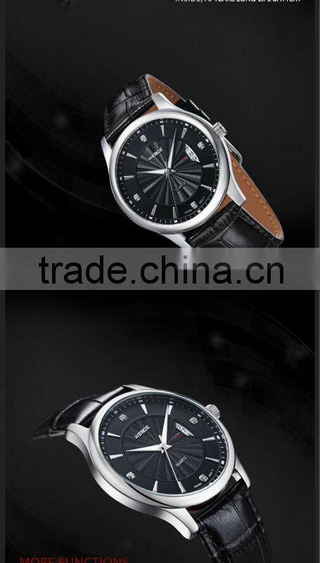 WEIDE high end leather watch band Fashion Popular watch for boys