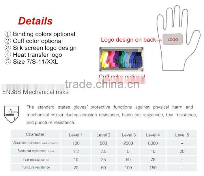 Cotton Interlock Shell Nitrile Coated thermal work gloves