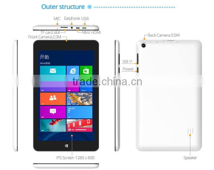 7 inch Intel windows 8 tablet pc windows pc tablet