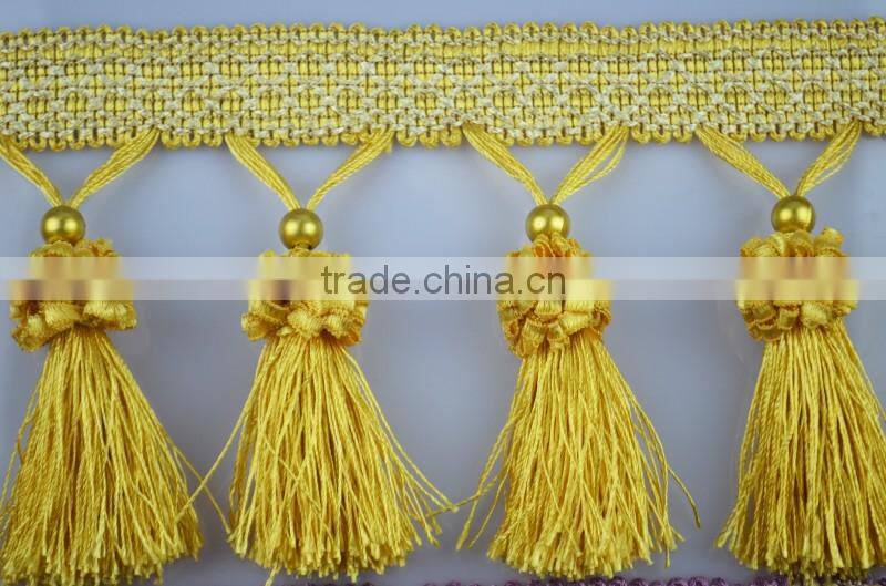 sofas with tassels fringe lace,curtain trimmings tassel fringe