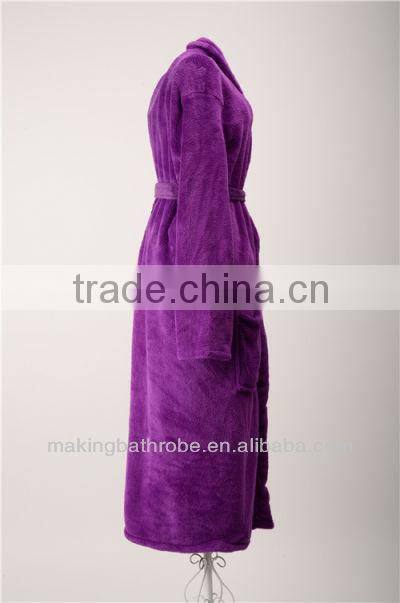Wholesale 100% coral fleece bathrobe