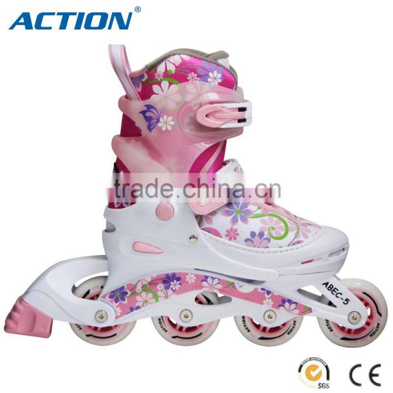 SENHAI/ACTION 2016 hot selling wheels roller adjustable skates inline skates for kids Children Shoes for Boys and Girls Fitness