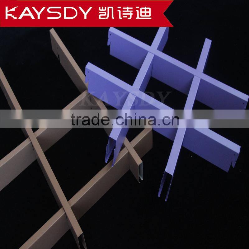 Aluminum decorative ventilation metal grille ceiling panels