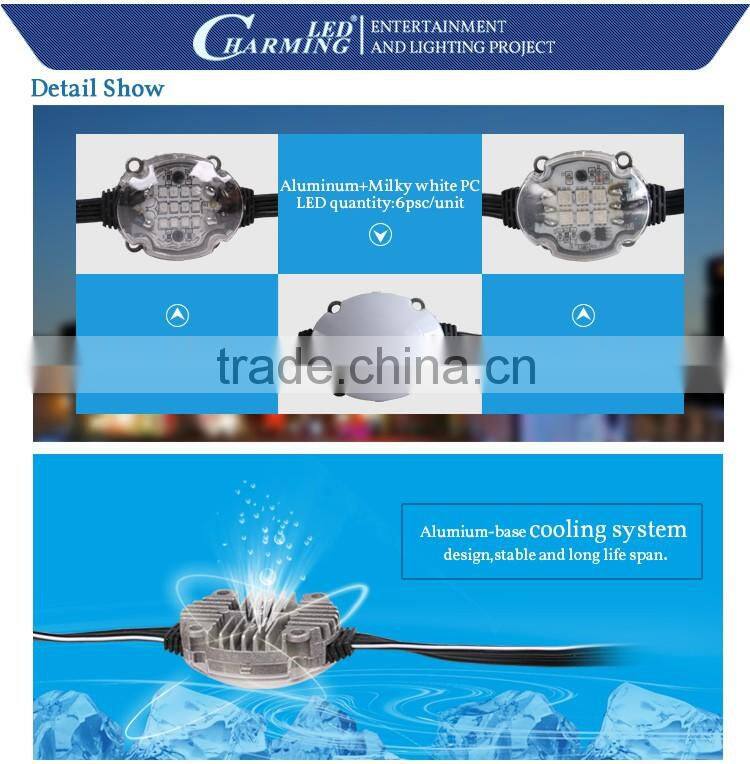 waterproof 6pcs/pixel SMD5050 lamps led dot matrix light for the building facade lighting