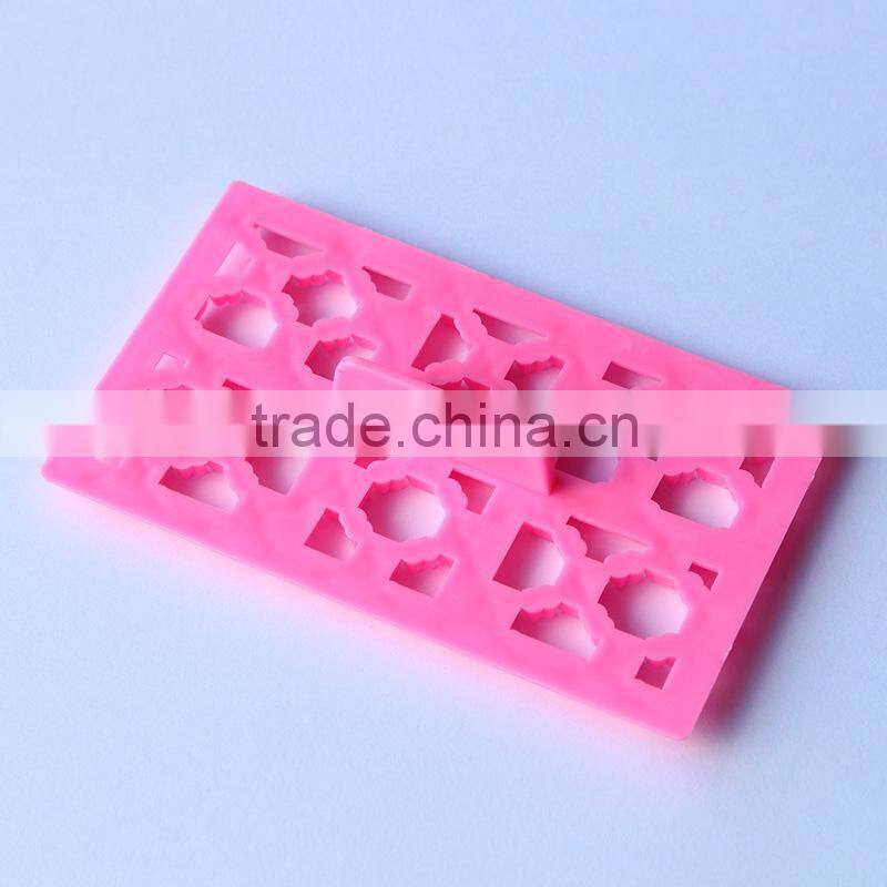 Easy Use Plastic Gum Paste letter F embossing Cutter Petal Quilt Embosser