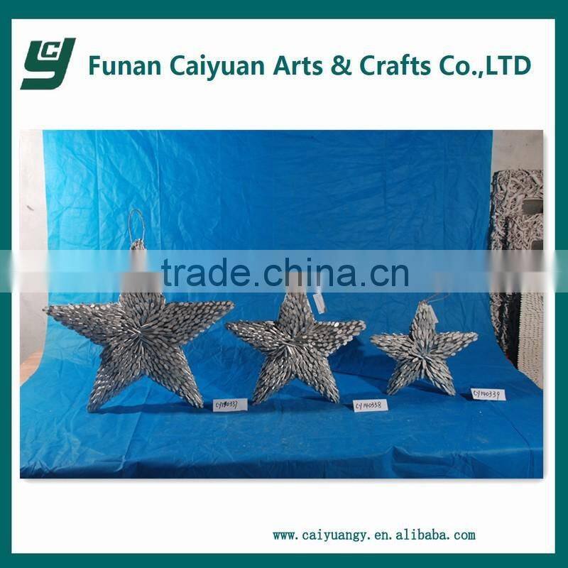 2014 hot sell new design high quality holiday time star decoration christmas tree decoration