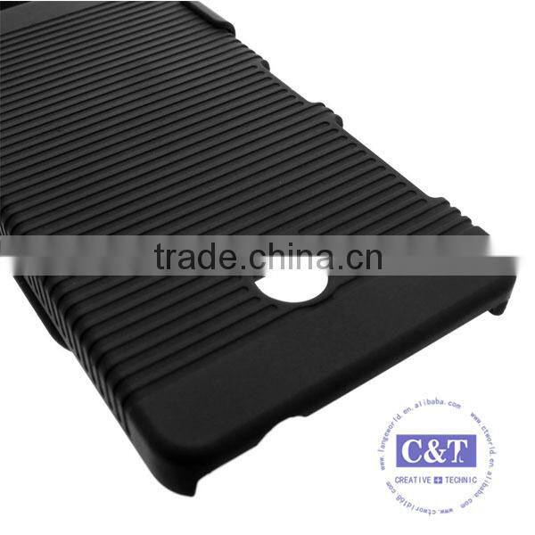 C&T Hard plastic kickstand armor case for nokia lumia 630 635