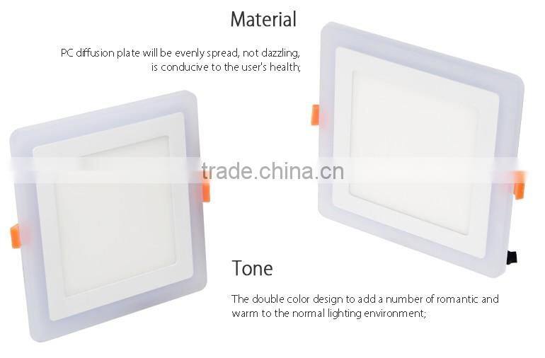 220 15w cob led modern spring clip bracket panel ceiling light