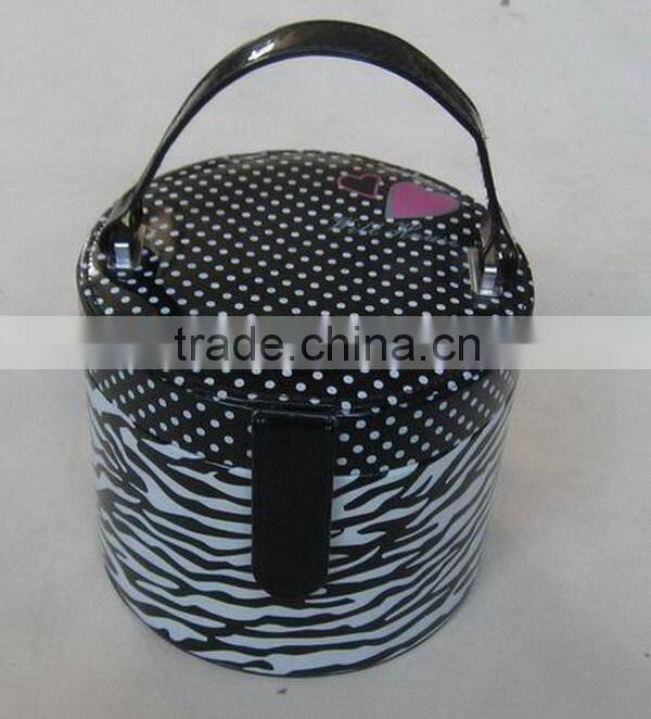 Popular crazy selling fashion structure leather cosmetic box