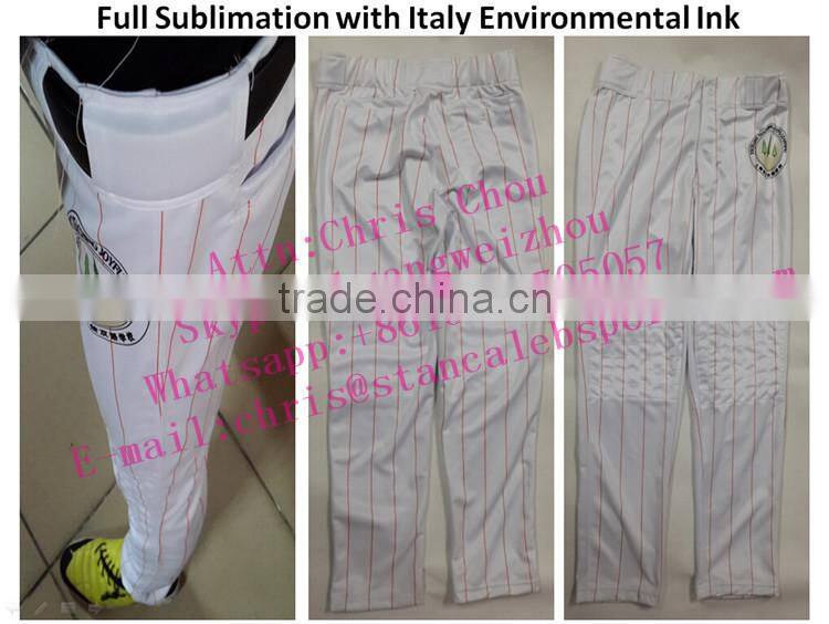 Stan Caleb Custom sublimation wholesale baseball pants