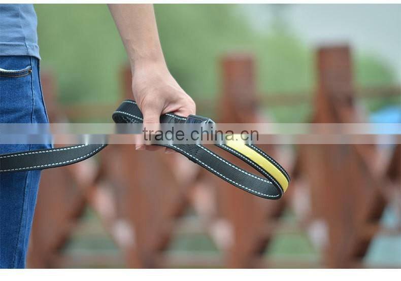 New Promotion Solar charging dog leash USB rechargeable LED lead