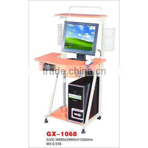 GX-1058 Grey desktop metal&wood computer desk